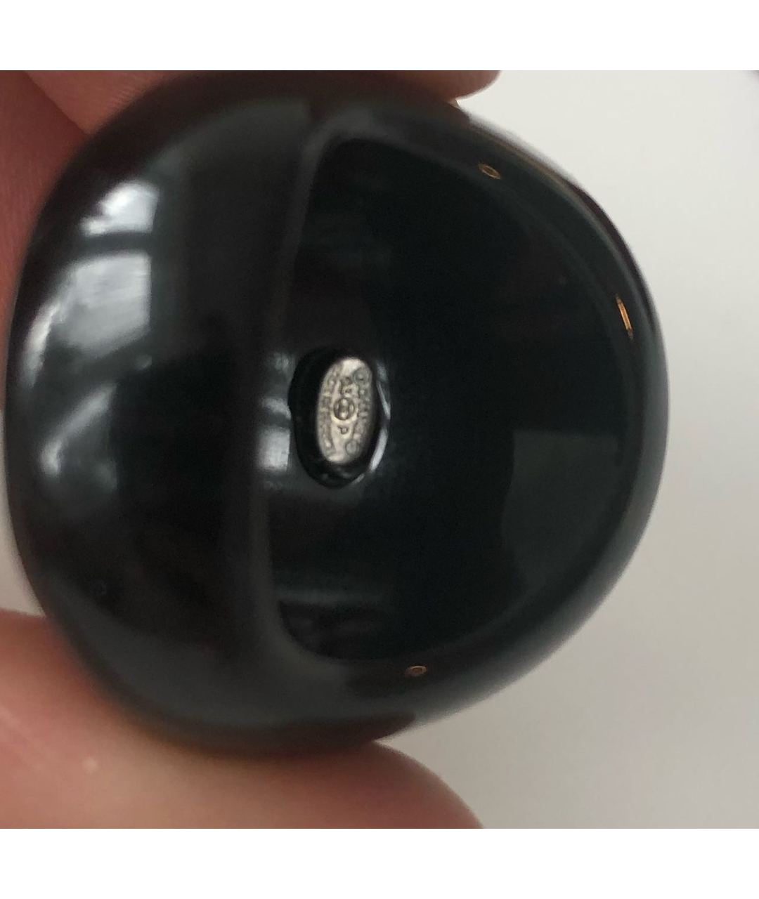 CHANEL PRE-OWNED Черное пластиковое кольцо, фото 6