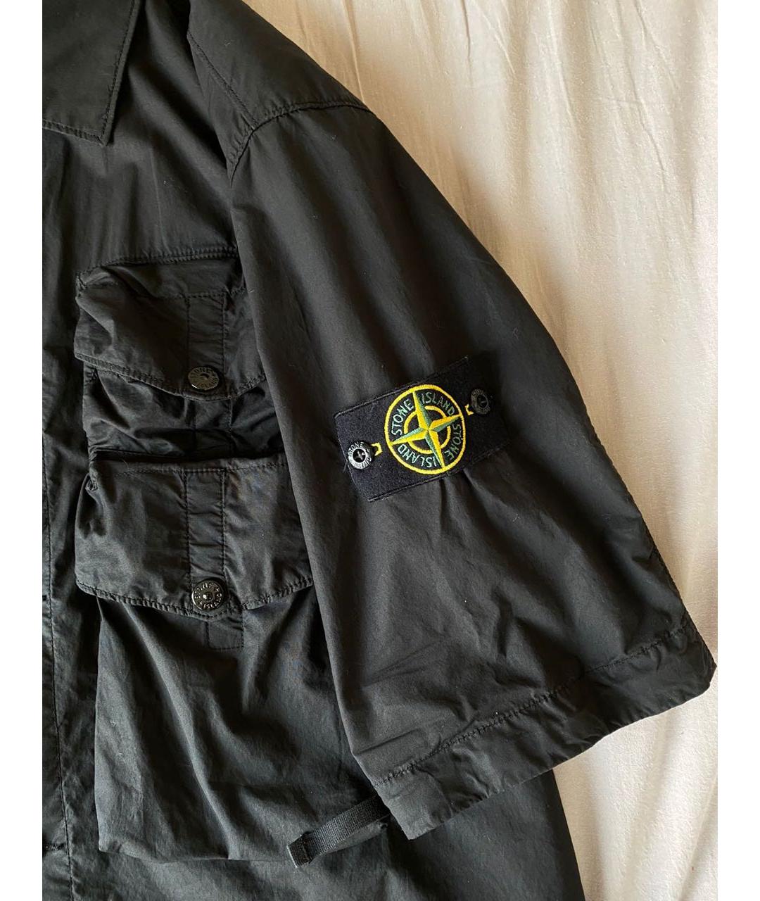 STONE ISLAND Черная кэжуал рубашка, фото 3