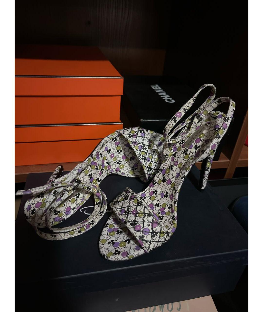 BOTTEGA VENETA Кожаные босоножки, фото 5