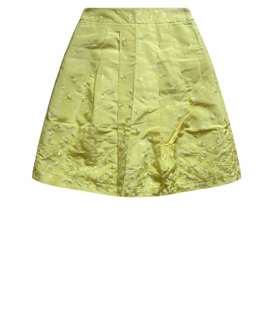 MAX MARA Желтая юбка миди, фото 1