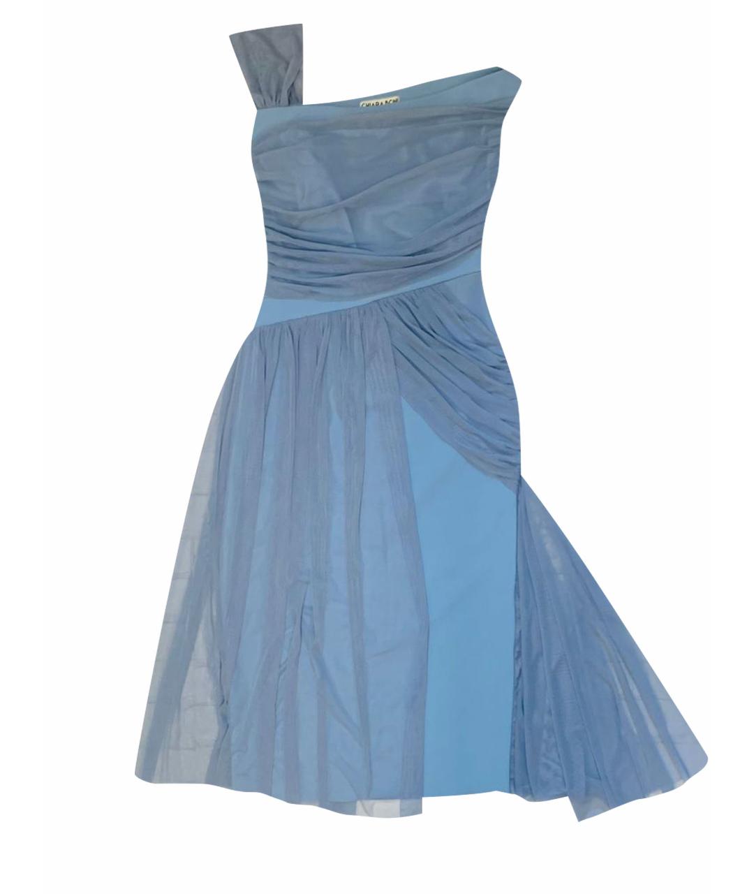 LE PETITE ROBE DI CHIARA BONI Голубое полиамидовое коктейльное платье, фото 1