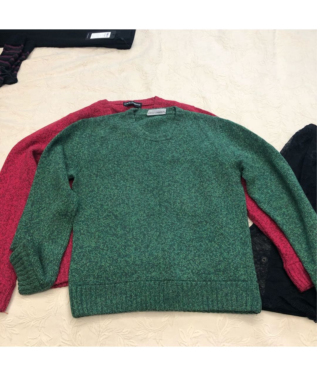 DOLCE&GABBANA Красный шерстяной джемпер / свитер, фото 3