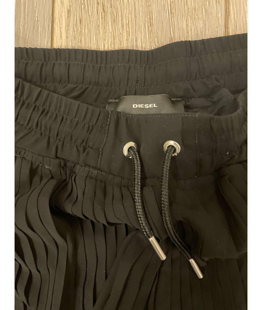 DIESEL Черные полиэстеровые брюки и шорты, фото 2