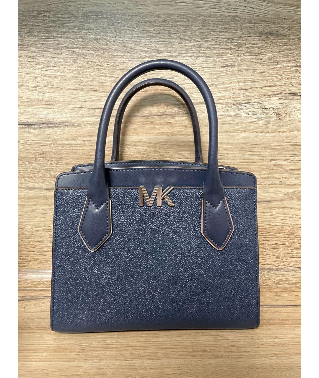 MICHAEL KORS Синяя кожаная сумка тоут, фото 5