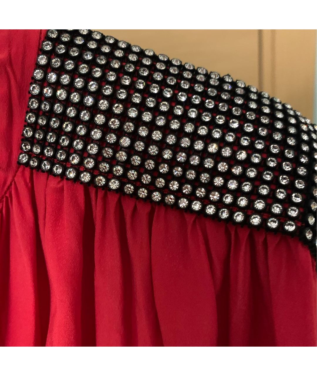 CHRISTOPHER KANE Красное шелковое коктейльное платье, фото 5