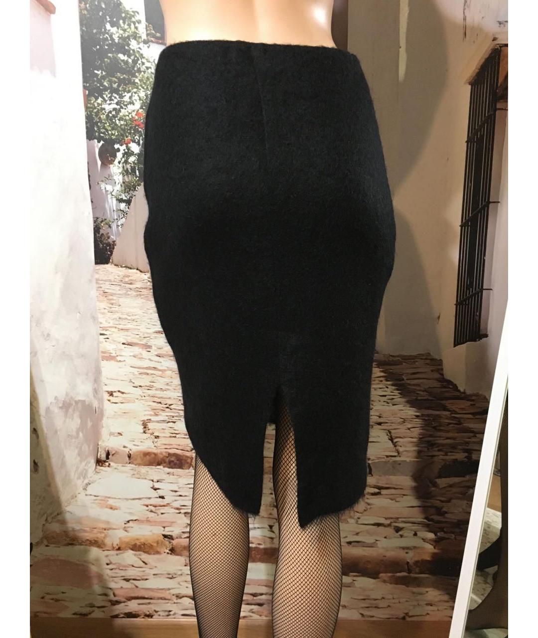 MARC CAIN Черная шерстяная юбка миди, фото 5