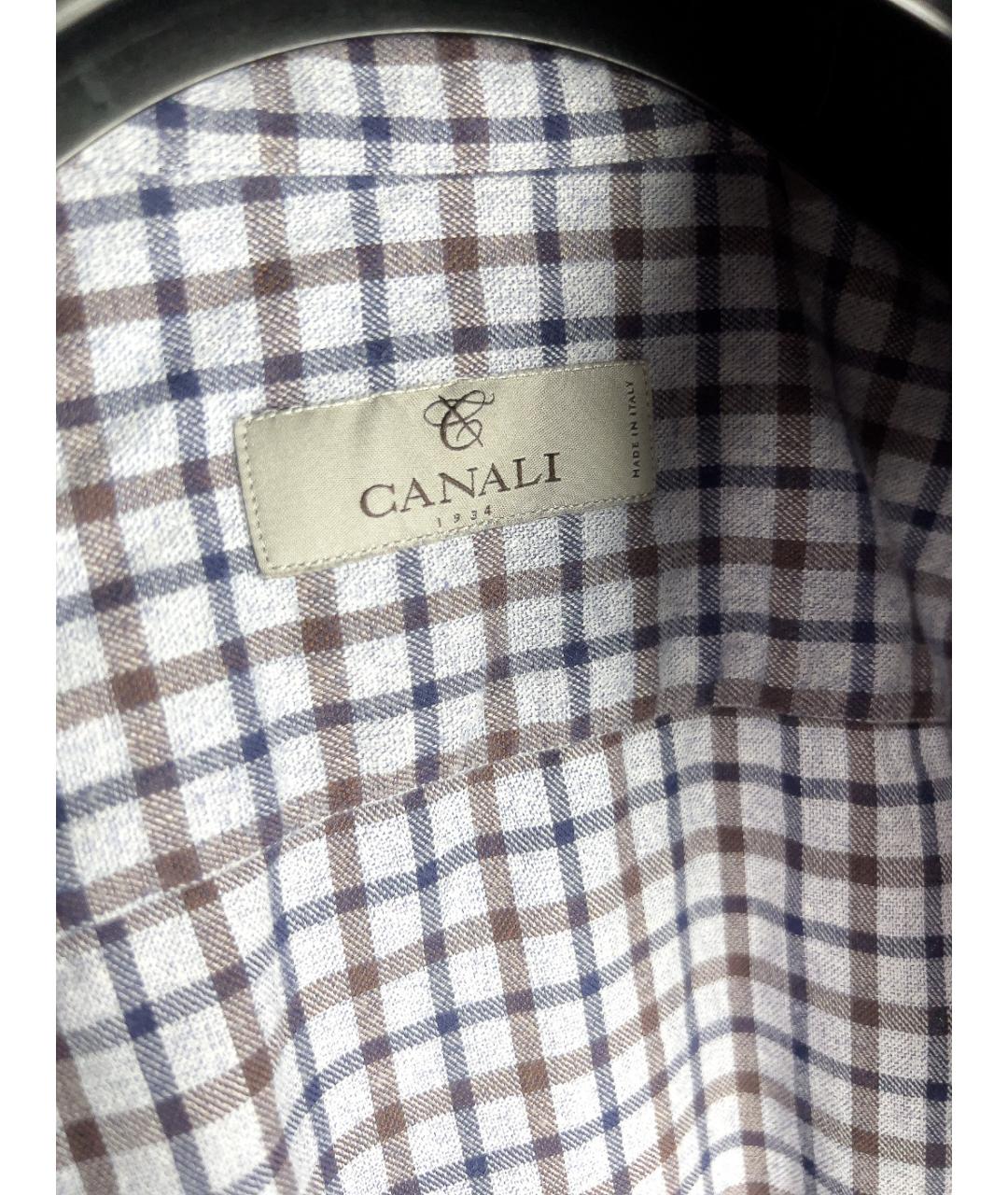 CANALI Мульти хлопковая кэжуал рубашка, фото 3