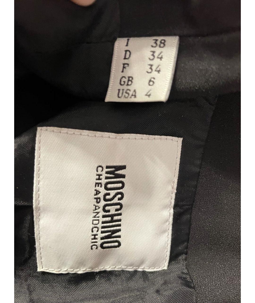 MOSCHINO Черный полиэстеровый жакет/пиджак, фото 2