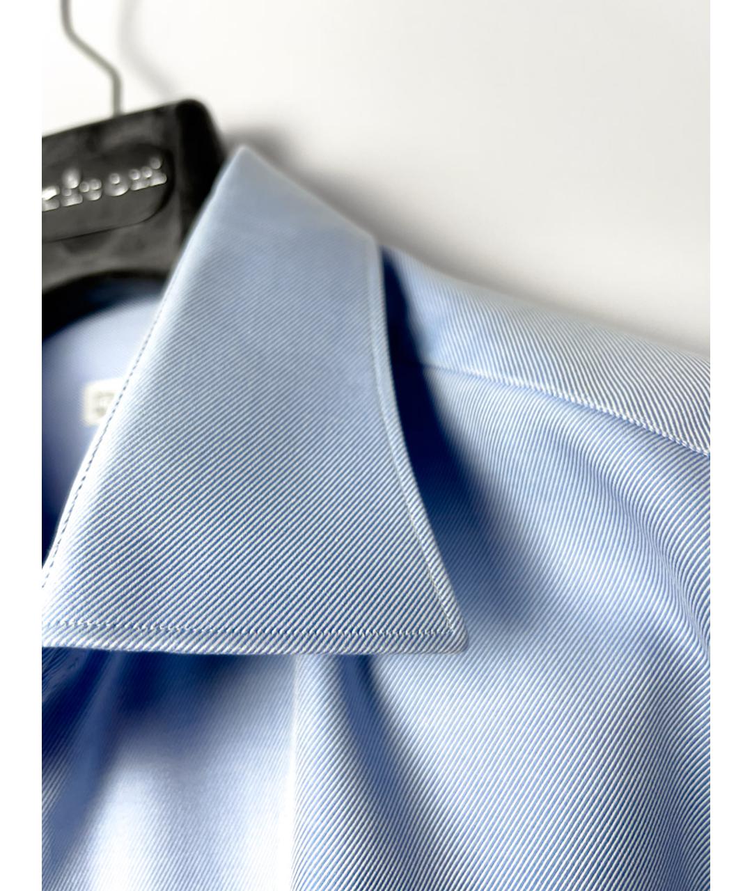 ZILLI Синяя хлопковая кэжуал рубашка, фото 2