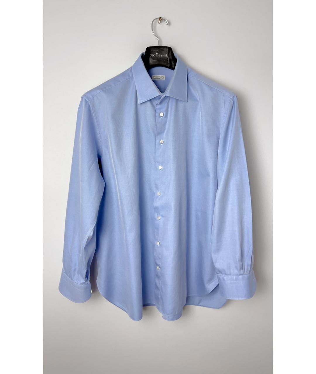 ZILLI Синяя хлопковая кэжуал рубашка, фото 6