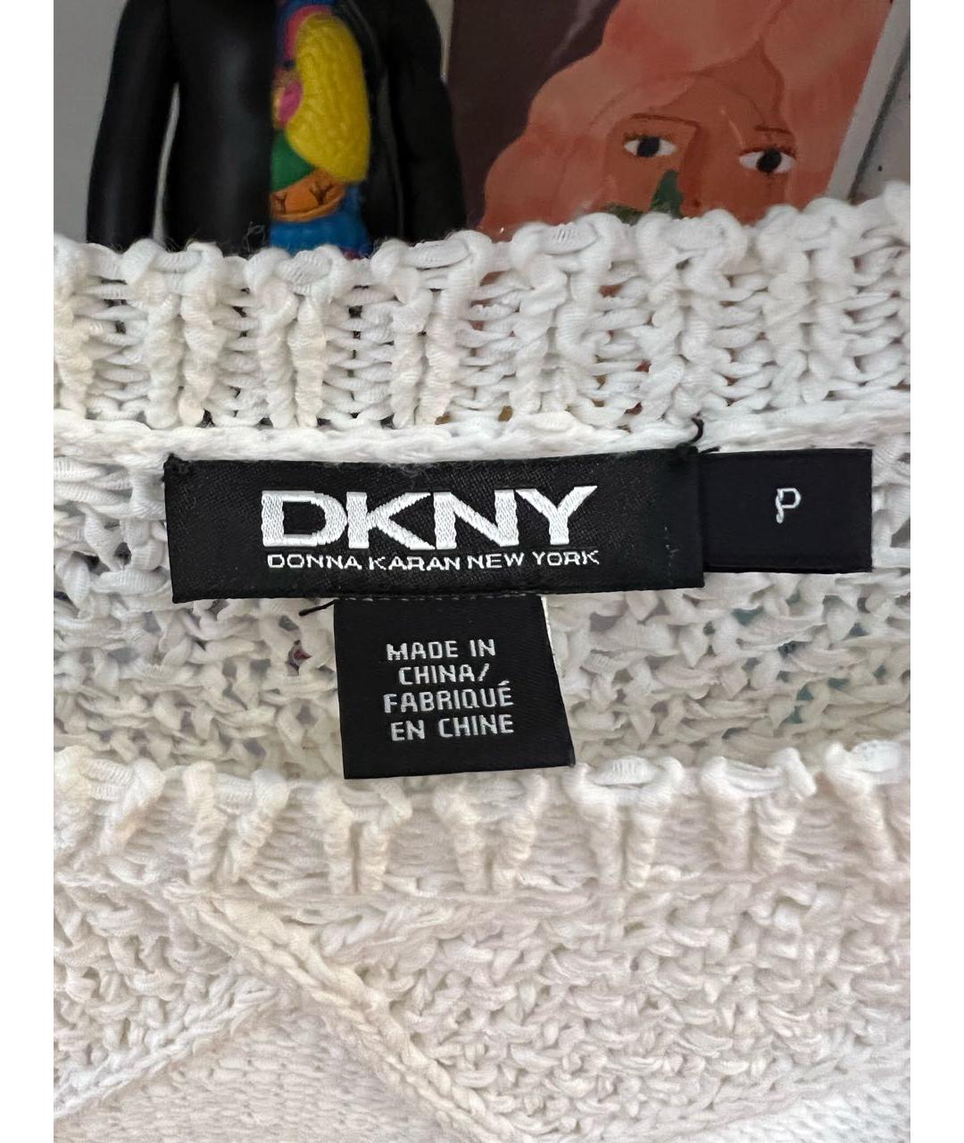 DKNY Бежевый хлопковый джемпер / свитер, фото 3