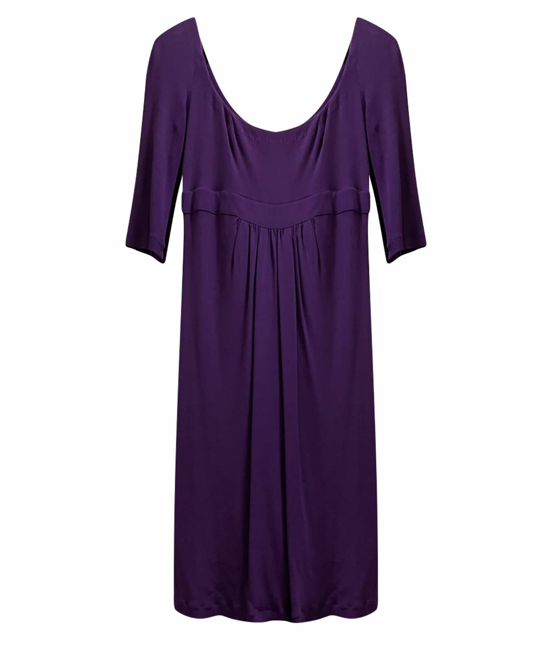 LA PERLA Фиолетовое вискозное вечернее платье, фото 1