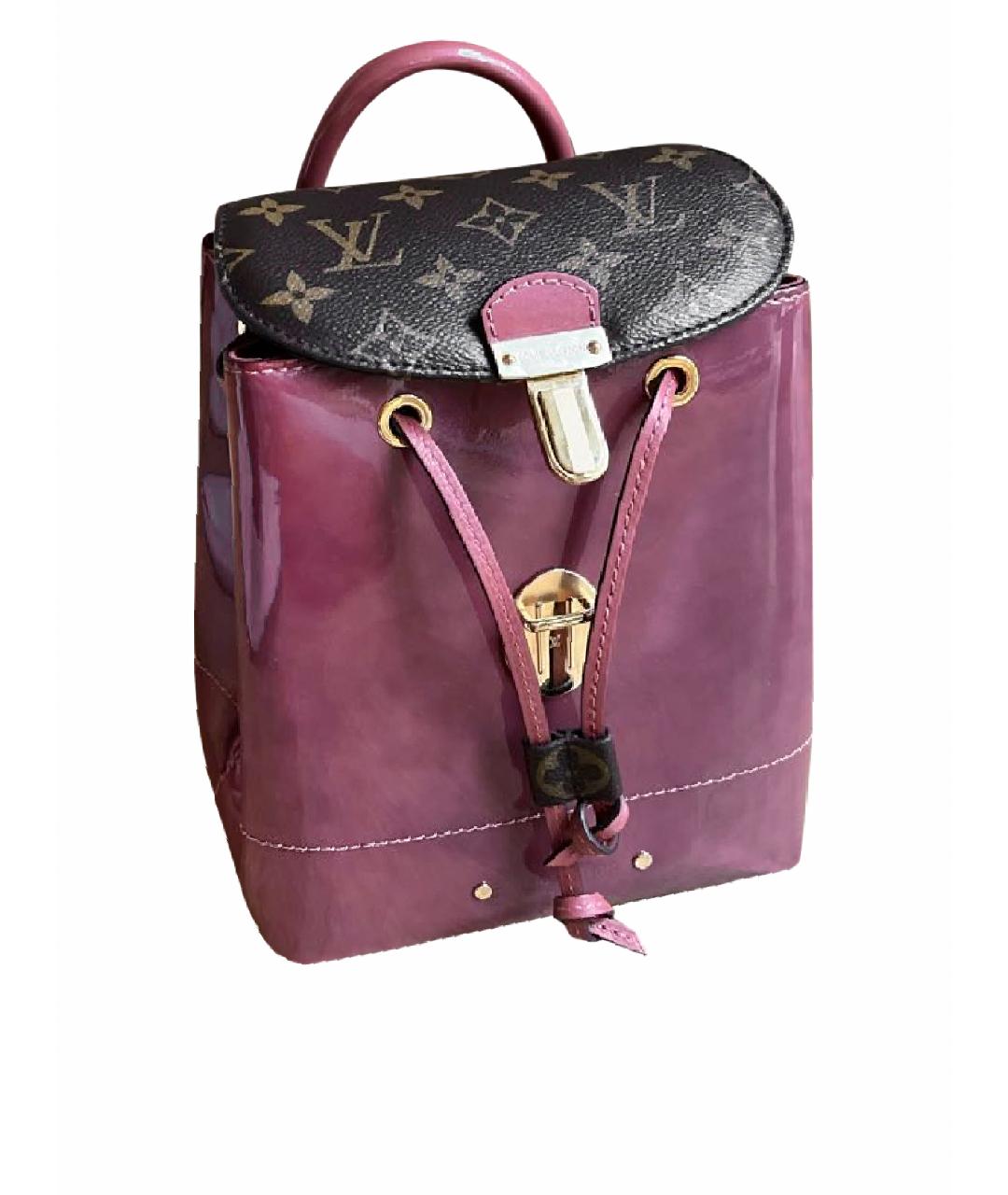 LOUIS VUITTON PRE-OWNED Розовый рюкзак из лакированной кожи, фото 1