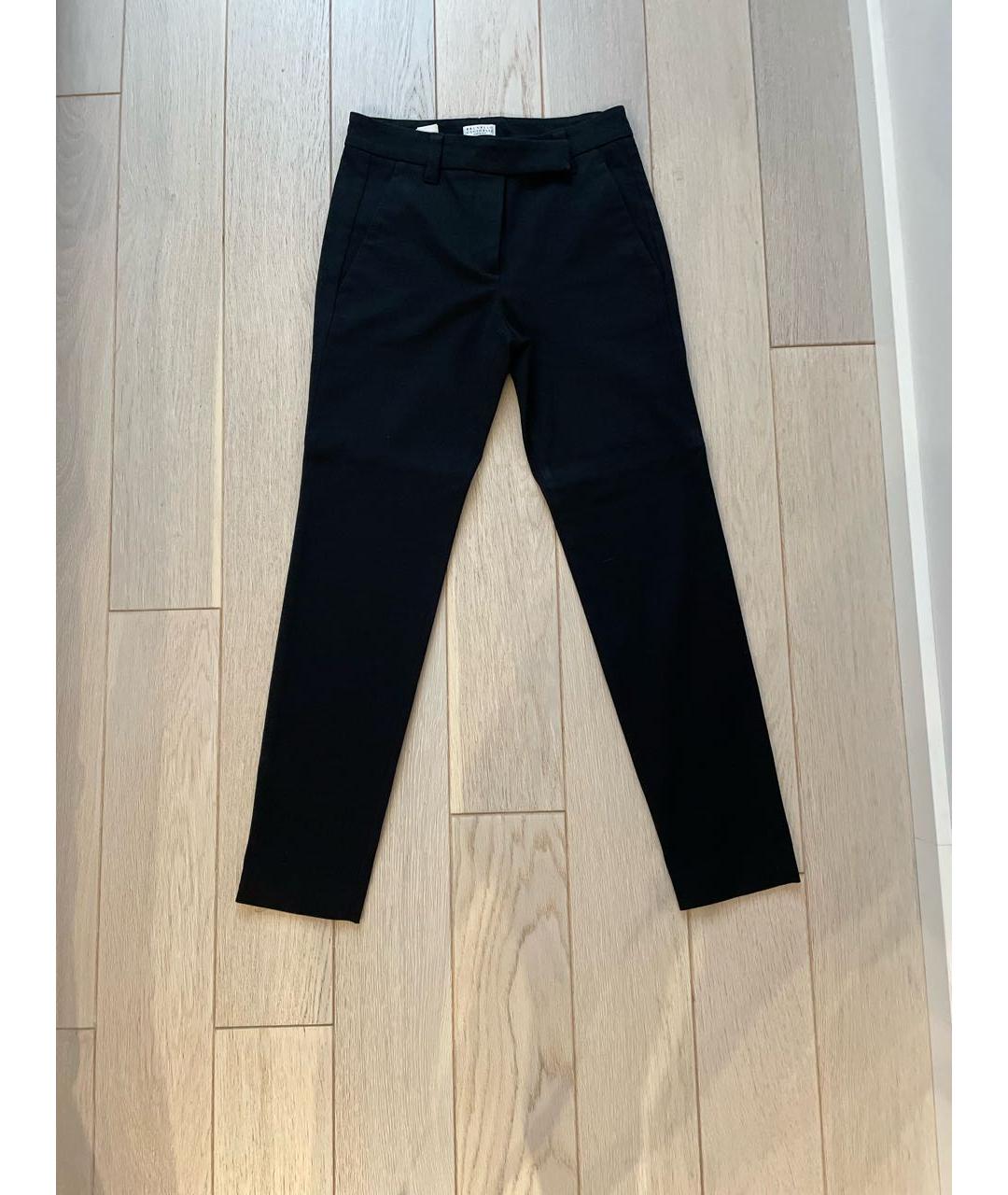 BRUNELLO CUCINELLI Черные шерстяные брюки узкие, фото 5