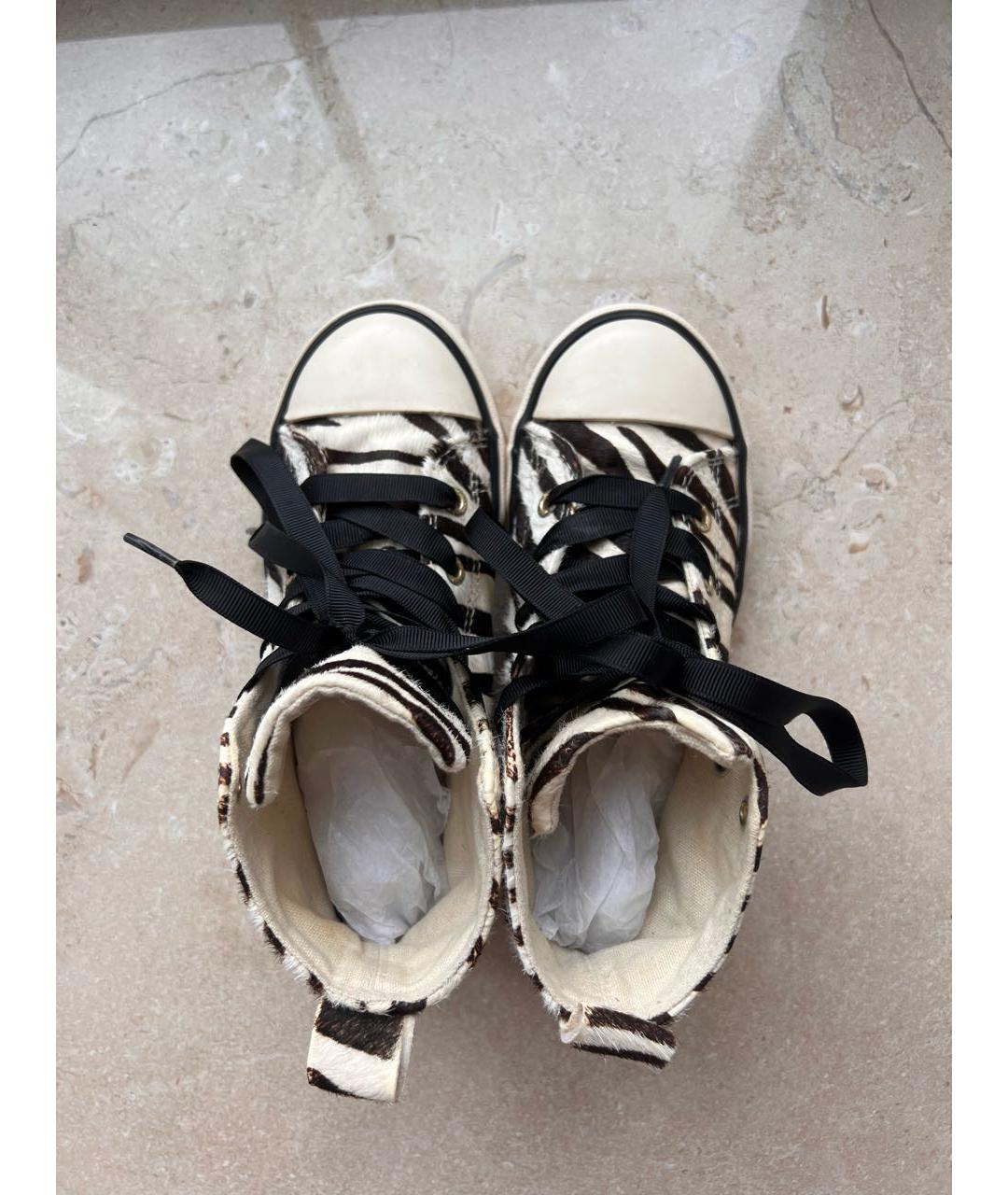 POLO RALPH LAUREN Белые ботинки из экзотической кожи, фото 2