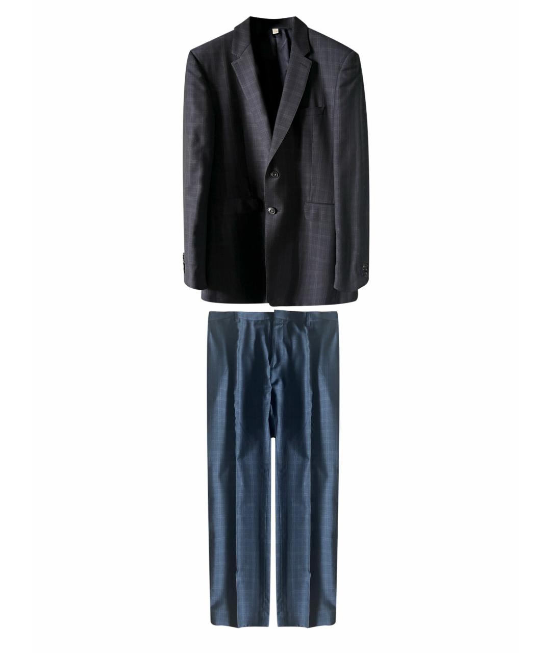 BURBERRY Синий классический костюм, фото 1