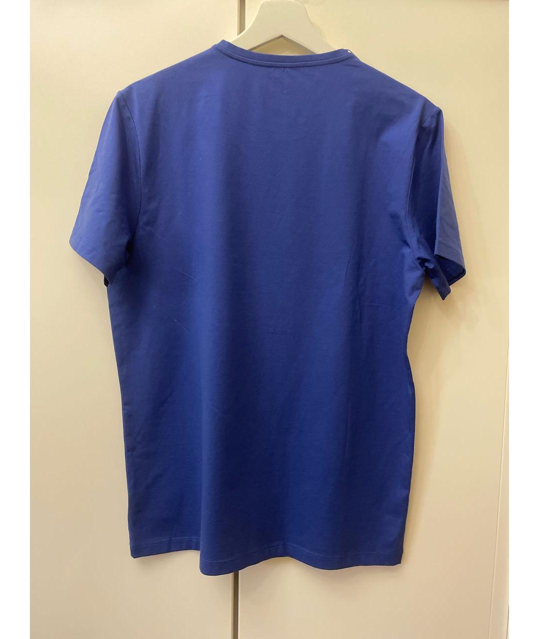 BOGNER Синяя хлопко-эластановая футболка, фото 2