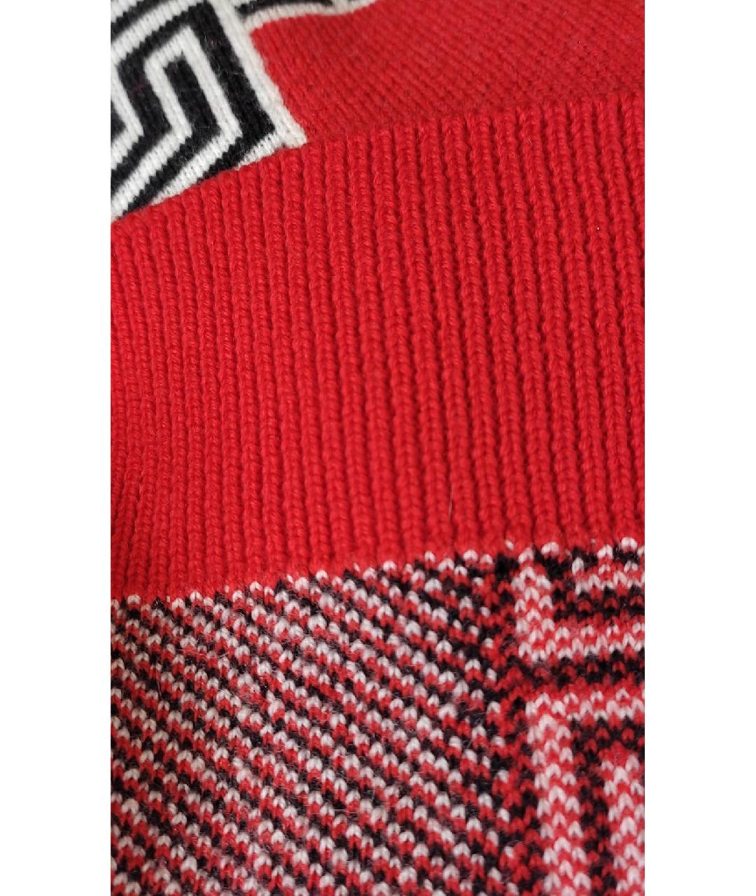VERSACE Красный шерстяной джемпер / свитер, фото 7