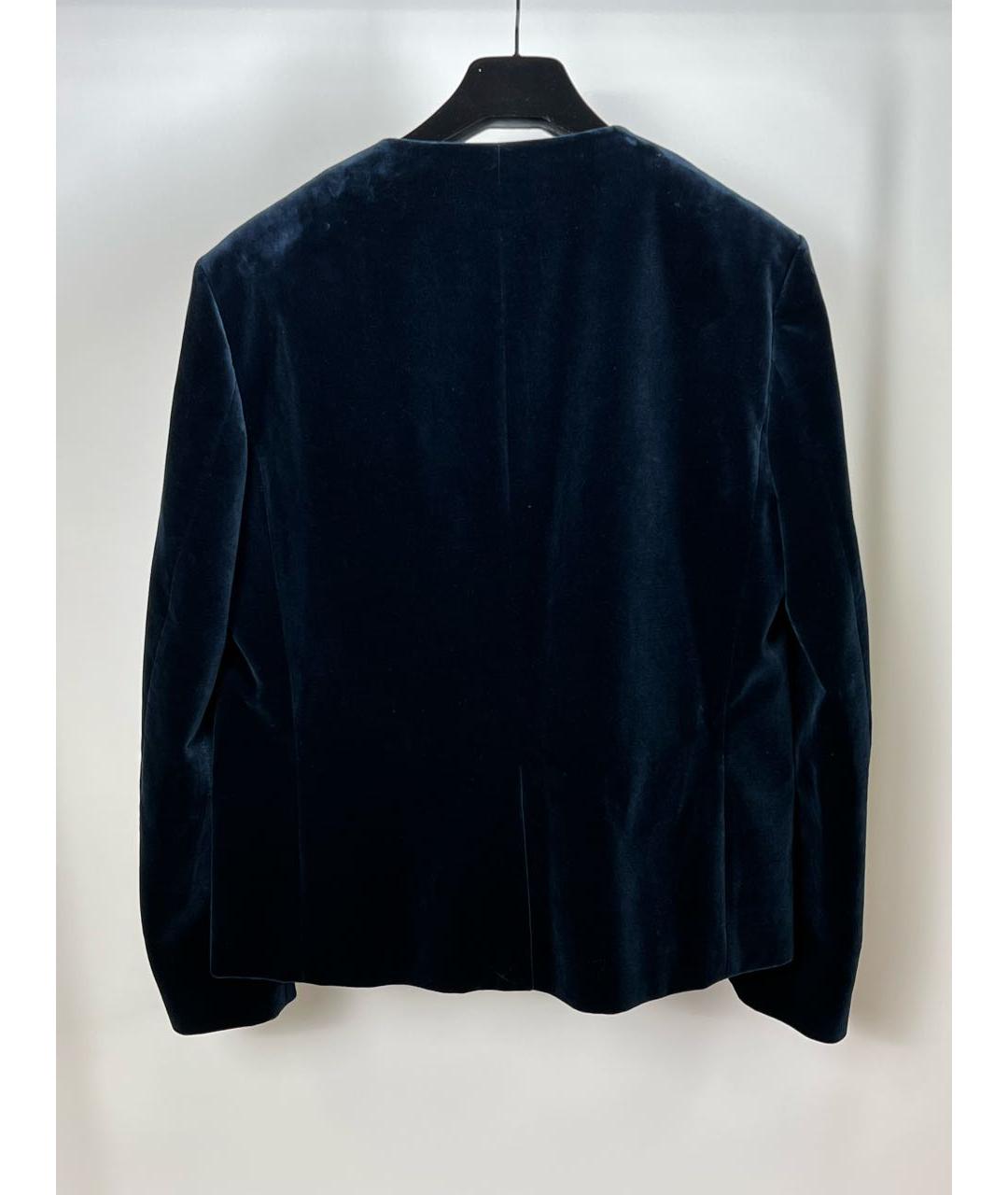 BALMAIN Темно-синий бархатный пиджак, фото 2