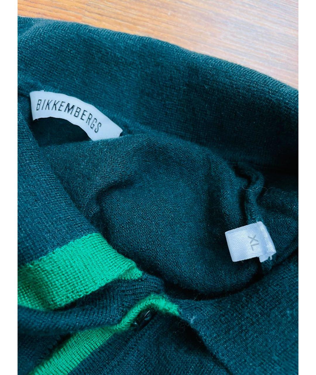 BIKKEMBERGS Зеленый джемпер / свитер, фото 3