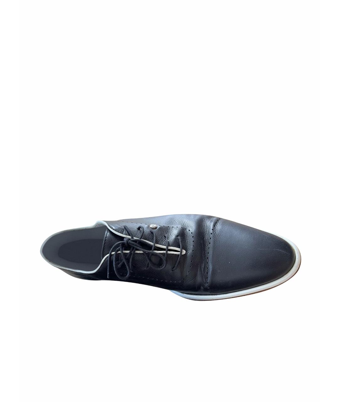 ZILLI Темно-синие кожаные туфли, фото 1