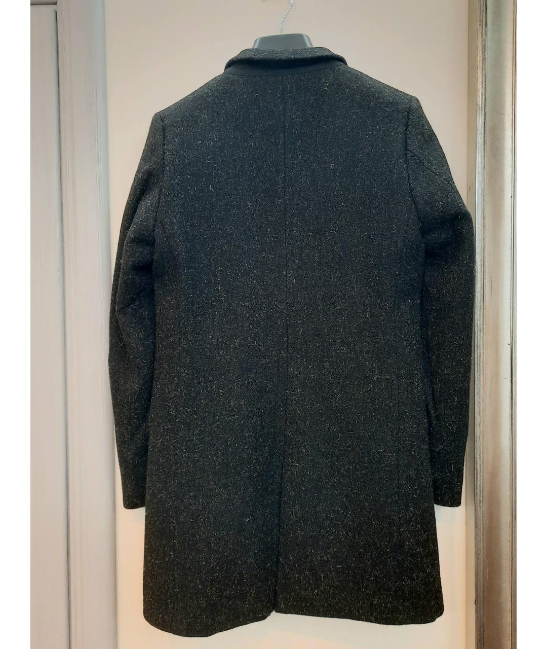 IRO Черное шерстяное пальто, фото 2
