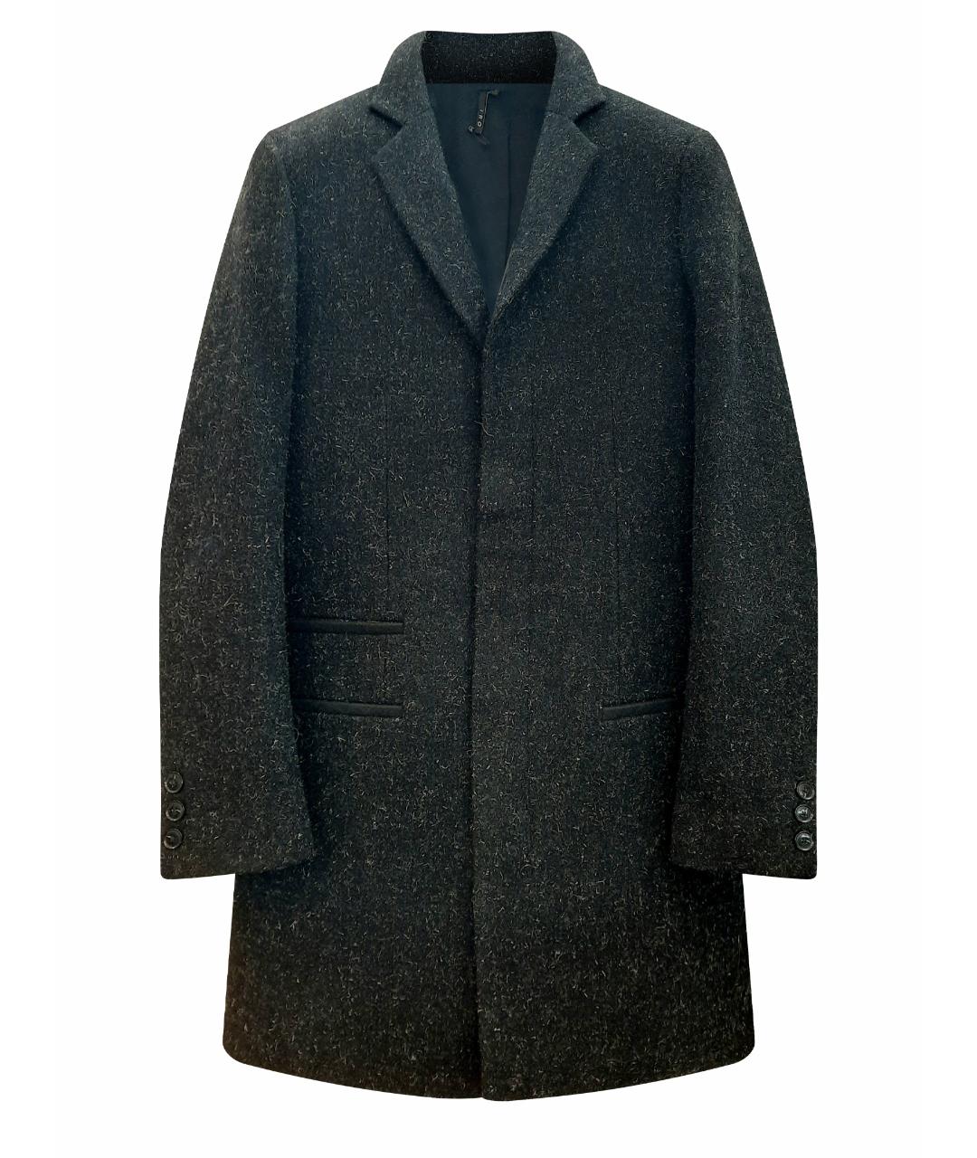 IRO Черное шерстяное пальто, фото 1