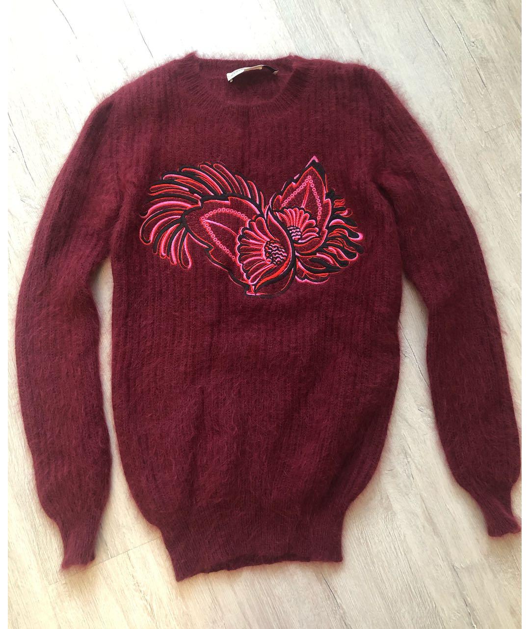 STELLA MCCARTNEY Бордовый шерстяной джемпер / свитер, фото 9