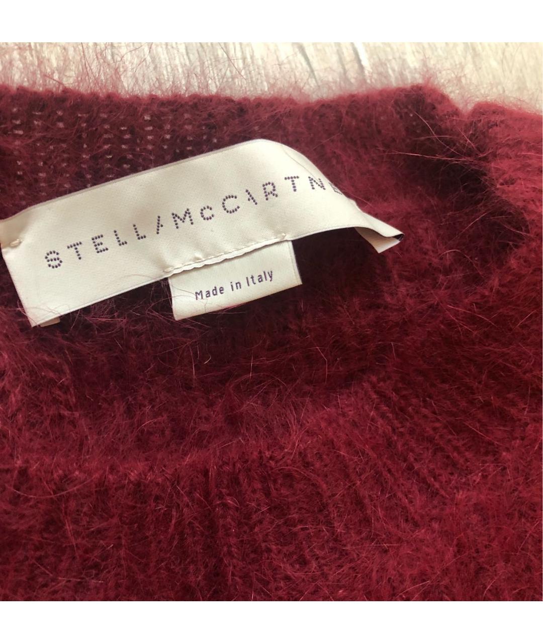 STELLA MCCARTNEY Бордовый шерстяной джемпер / свитер, фото 5
