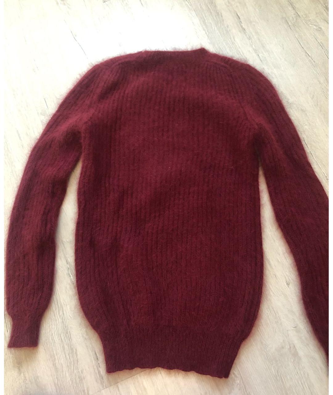 STELLA MCCARTNEY Бордовый шерстяной джемпер / свитер, фото 3