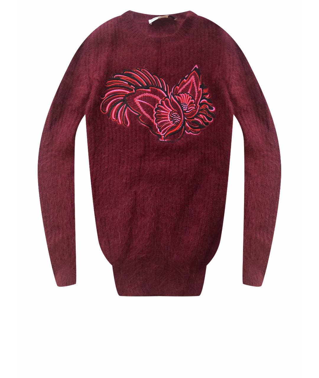 STELLA MCCARTNEY Бордовый шерстяной джемпер / свитер, фото 1