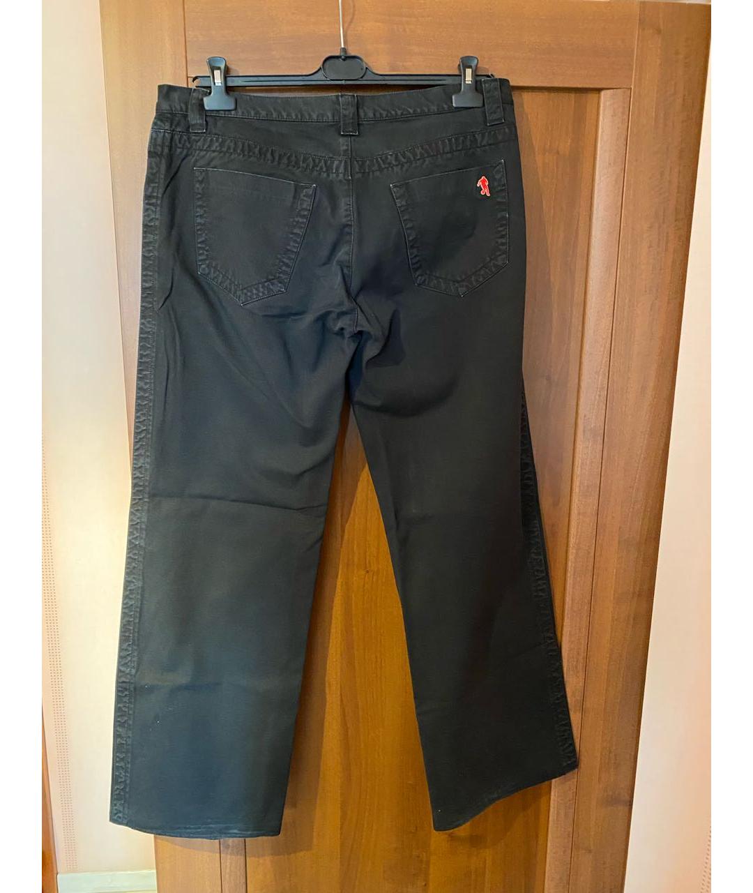 BIKKEMBERGS Черные хлопковые повседневные брюки, фото 2