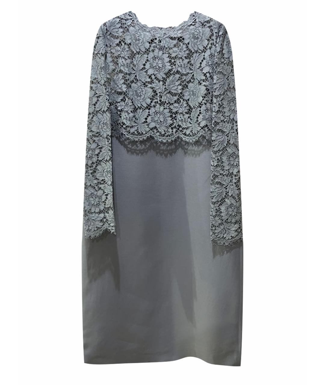 VALENTINO Голубое шерстяное вечернее платье, фото 1