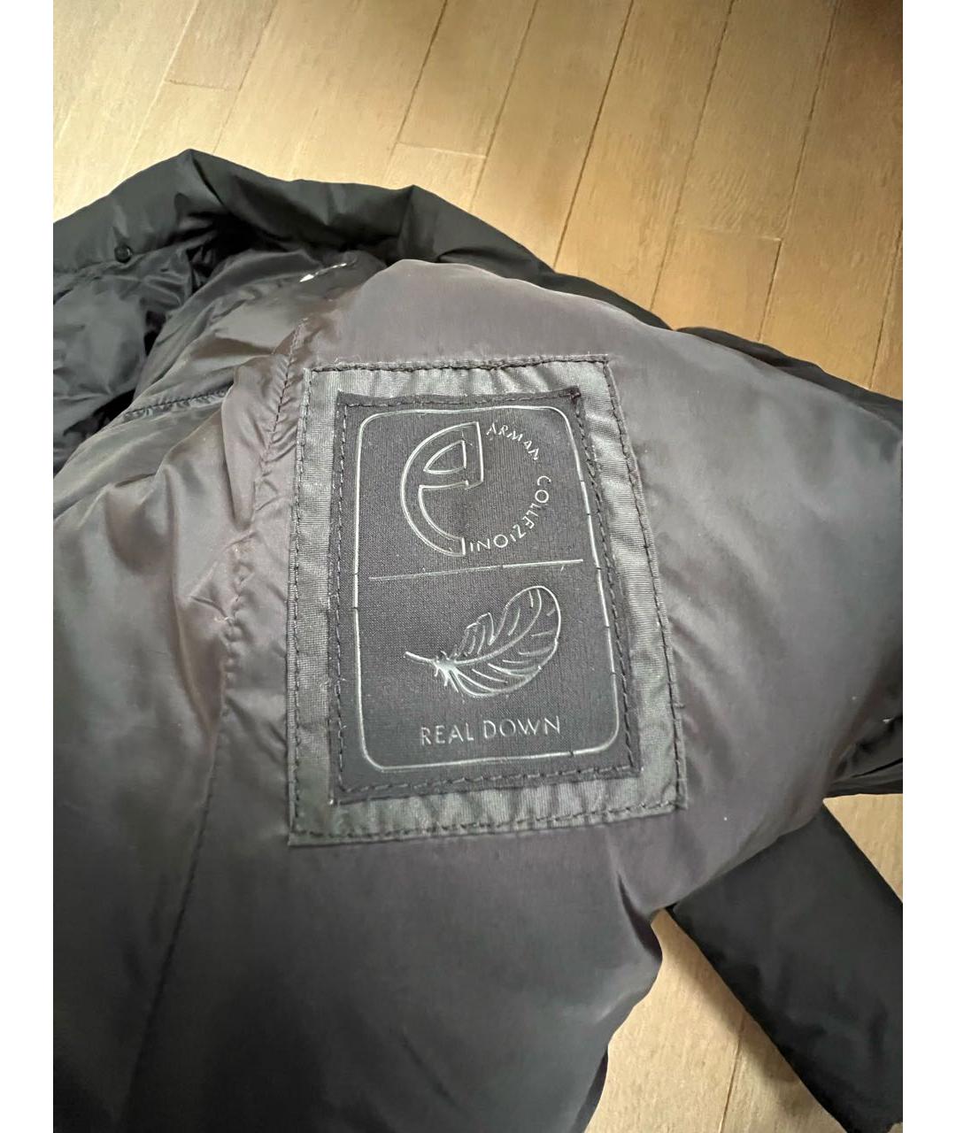 ARMANI COLLEZIONI Антрацитовая полиамидовая куртка, фото 5