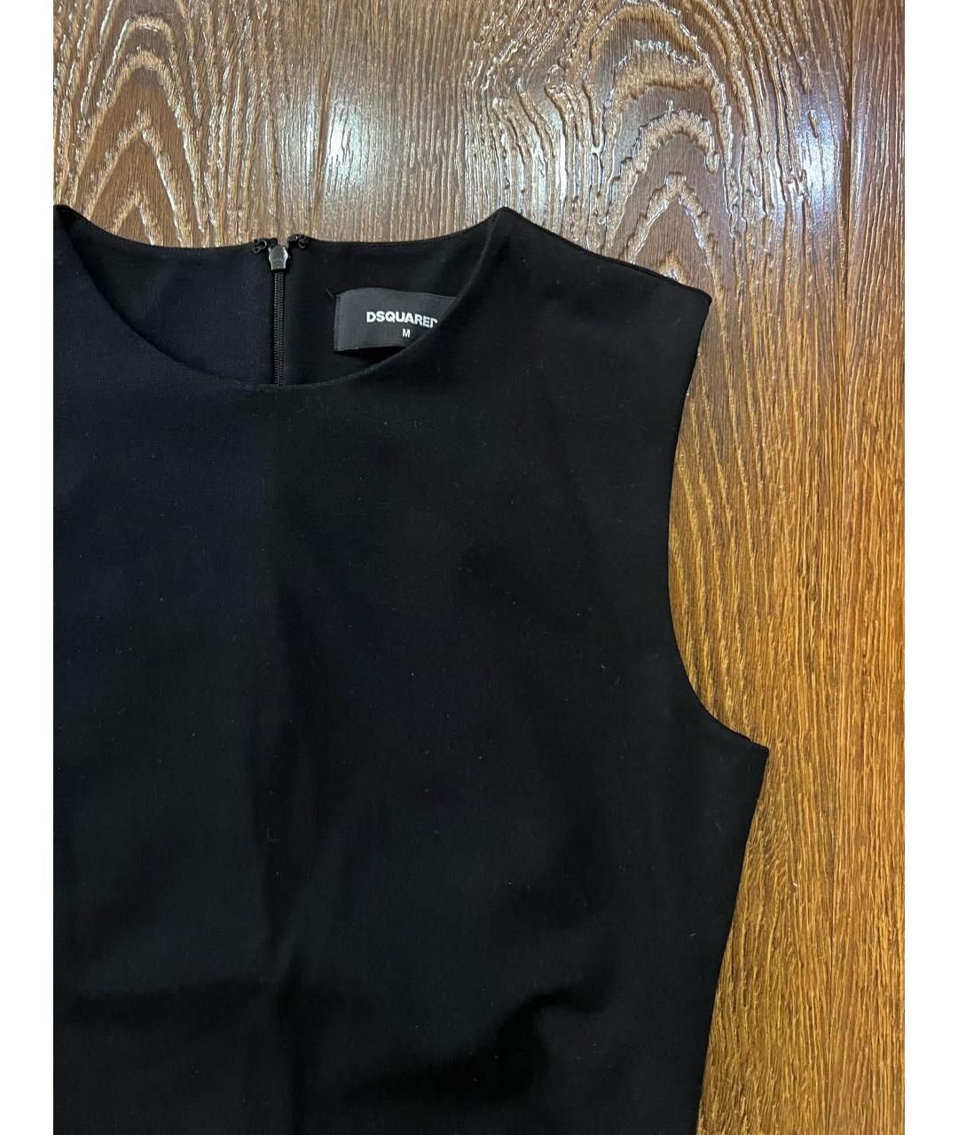 DSQUARED2 Черное полиэстеровое вечернее платье, фото 3