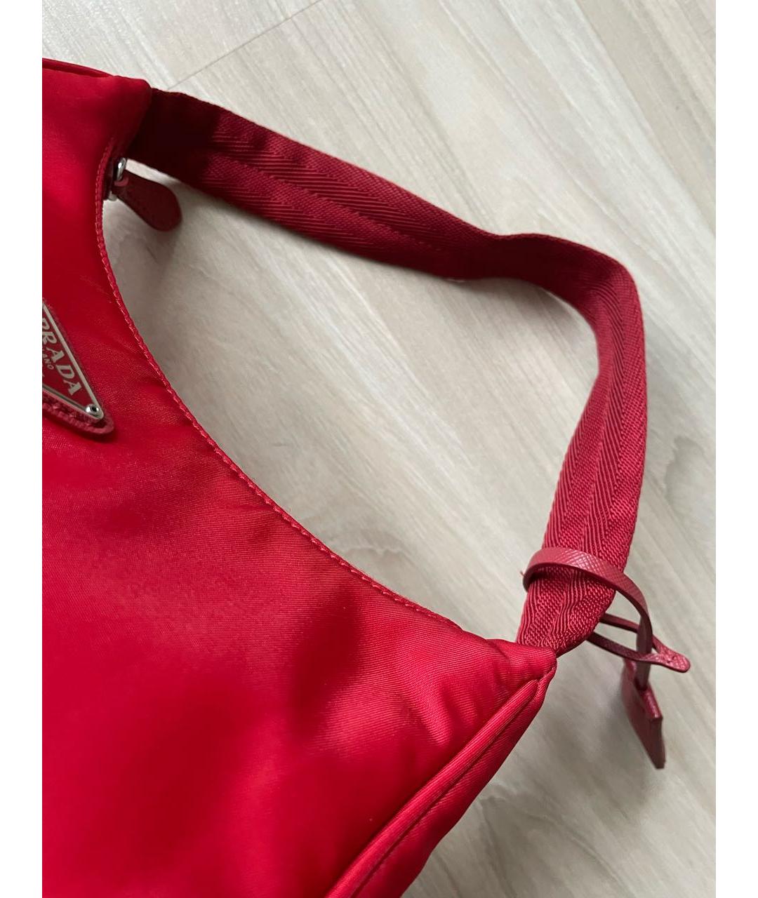 PRADA Красная сумка с короткими ручками, фото 4