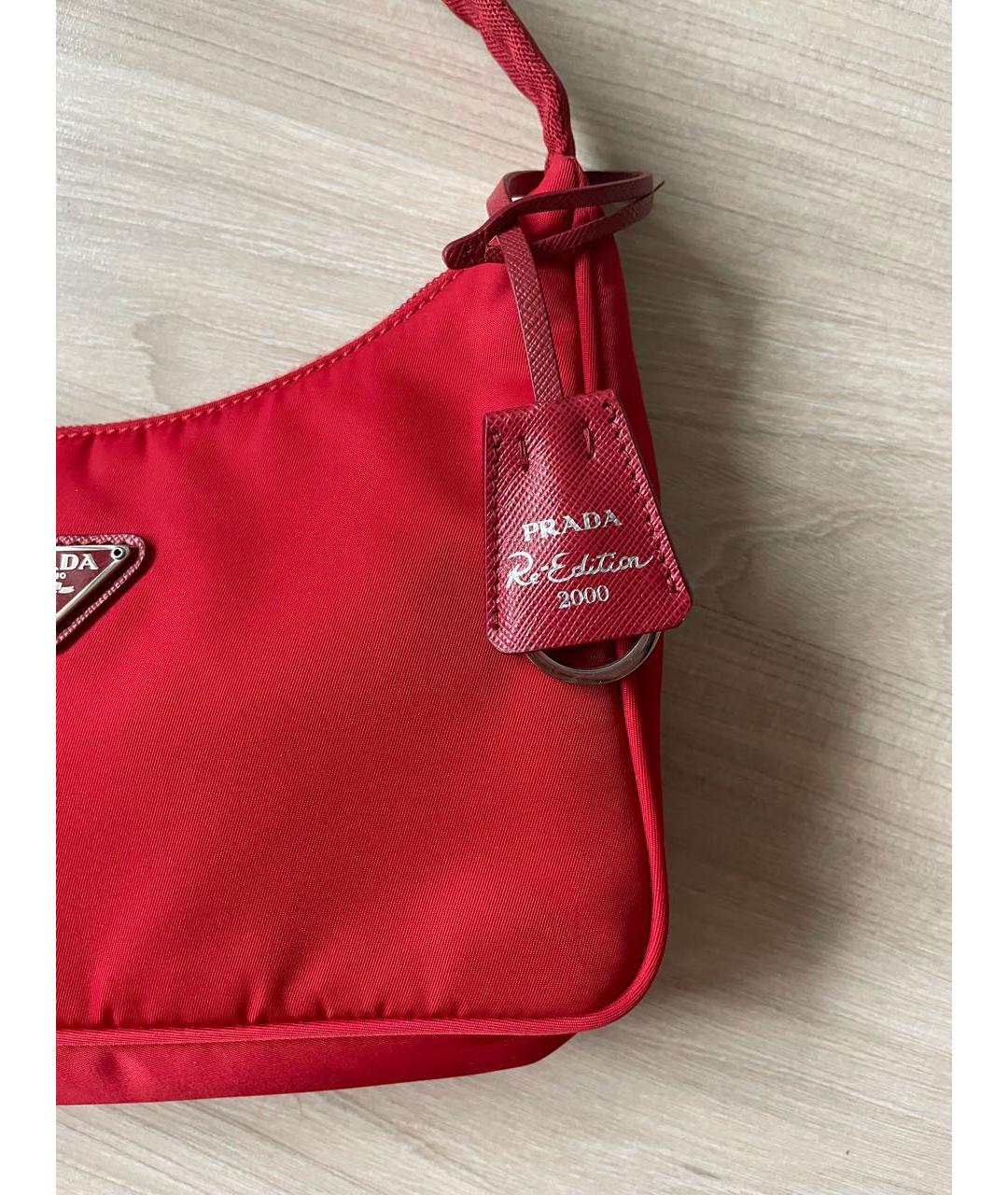 PRADA Красная сумка с короткими ручками, фото 3