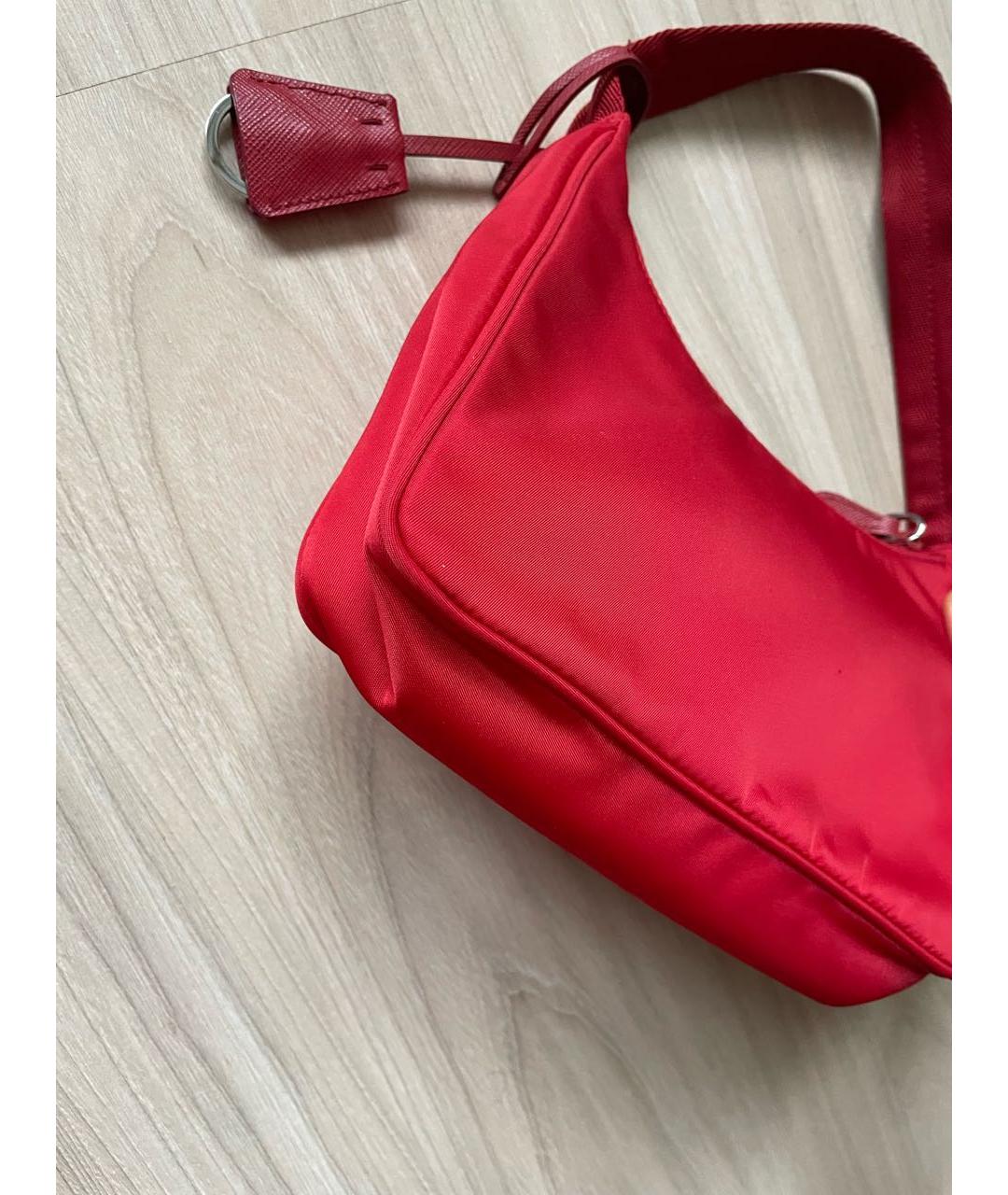 PRADA Красная сумка с короткими ручками, фото 5