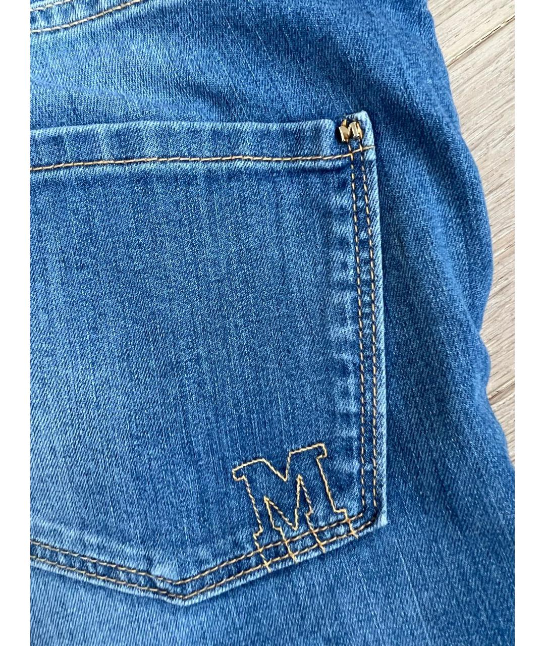 MISSONI Голубые хлопко-эластановые прямые джинсы, фото 7