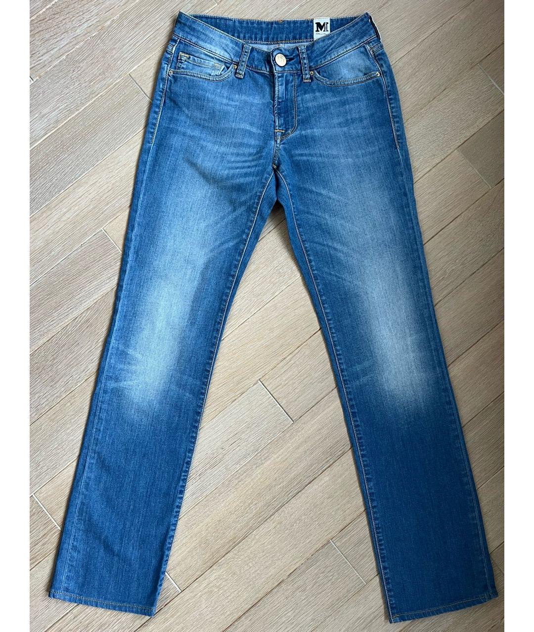 MISSONI Голубые хлопко-эластановые прямые джинсы, фото 9