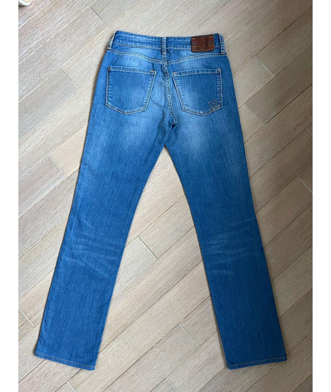 MISSONI Голубые хлопко-эластановые прямые джинсы, фото 2