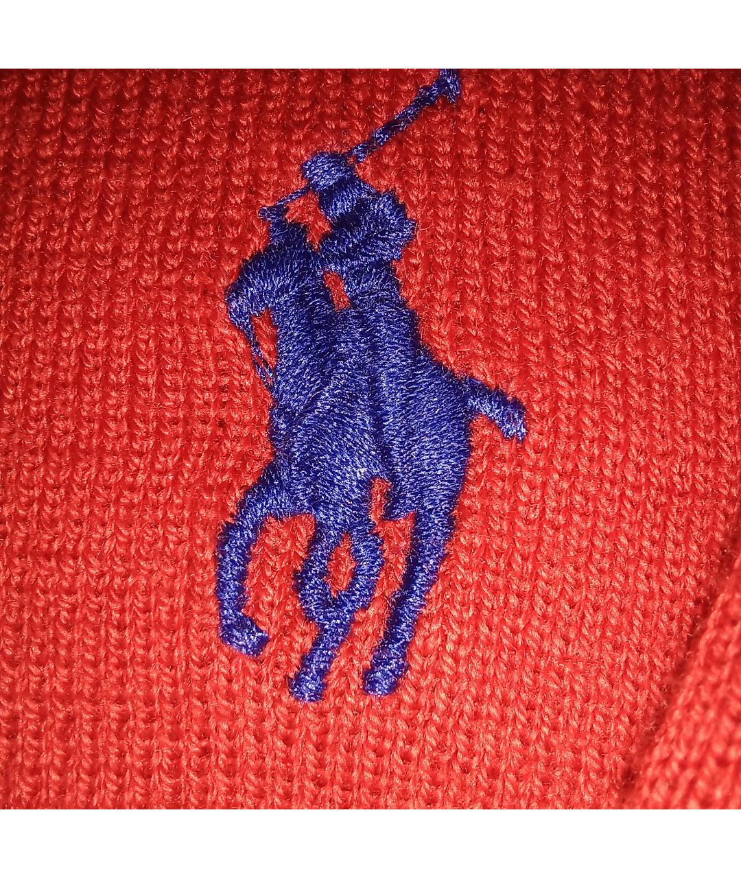 RALPH LAUREN Бордовый хлопковый джемпер / свитер, фото 2