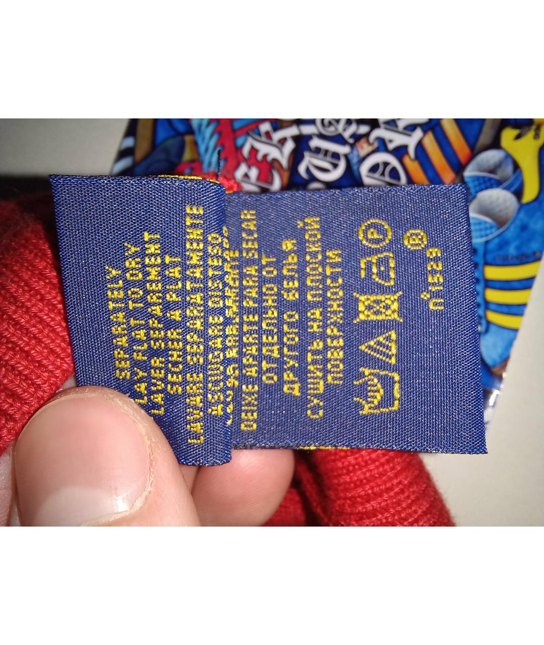 RALPH LAUREN Бордовый хлопковый джемпер / свитер, фото 5