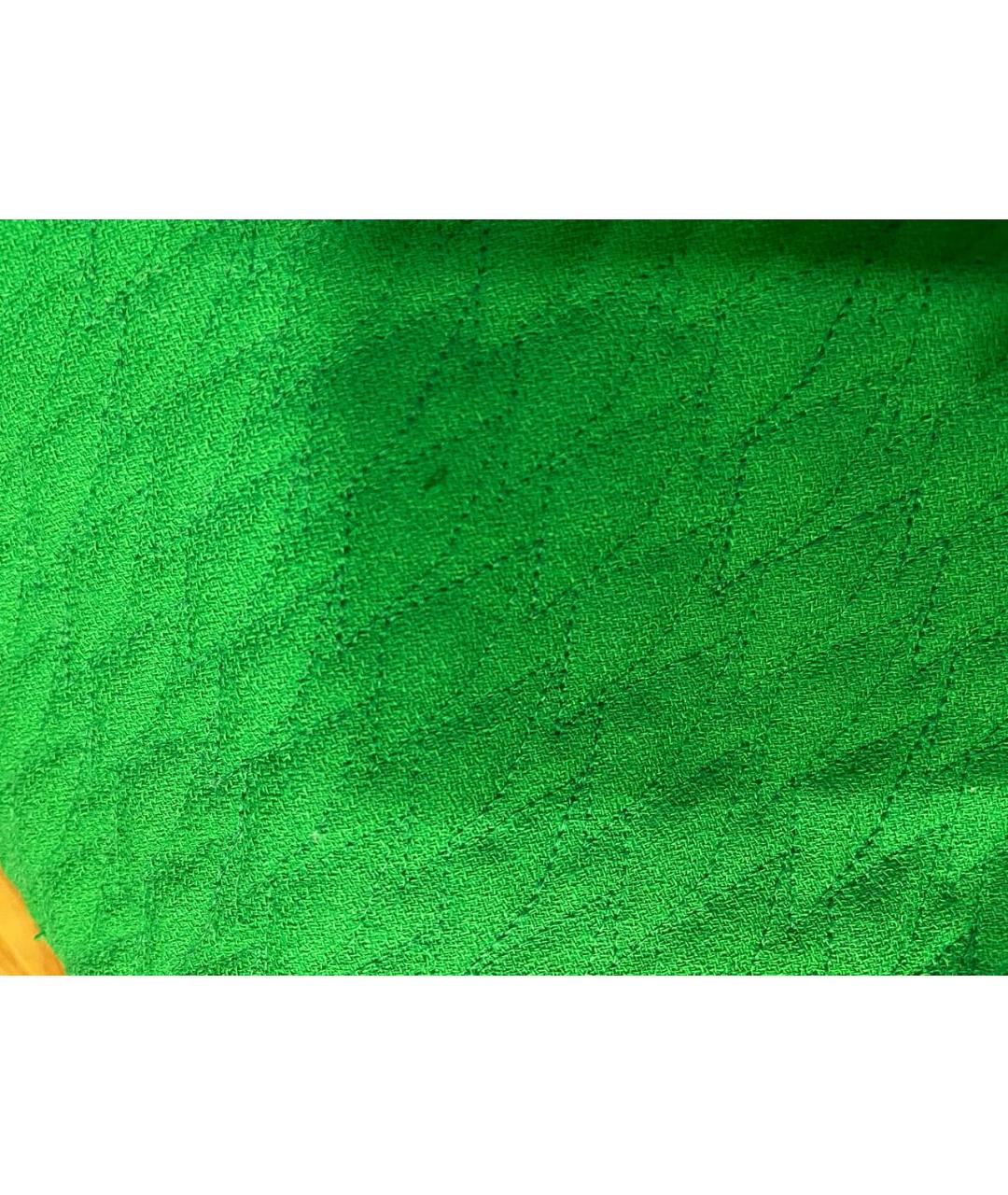 CHRISTIAN DIOR PRE-OWNED Зеленая шерстяная блузы, фото 4