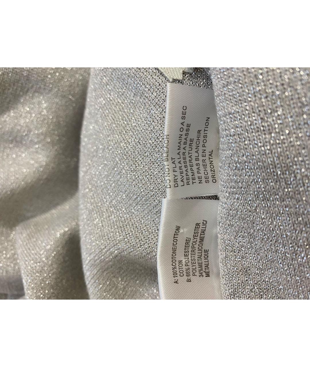 NEIL BARRETT Серебрянный хлопковый джемпер / свитер, фото 6