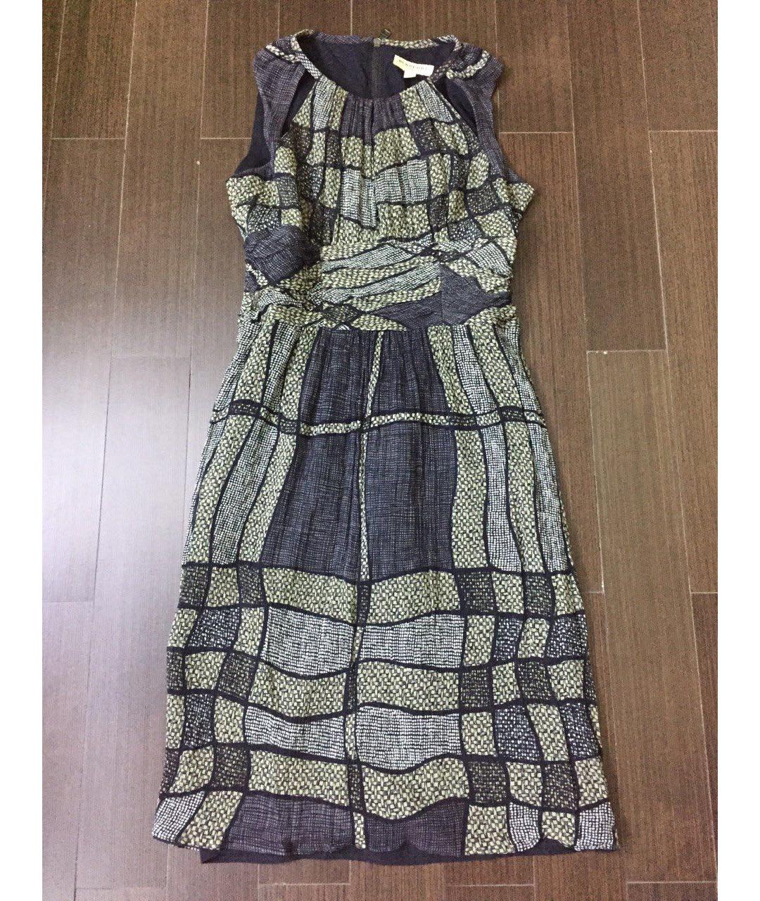 BURBERRY Мульти шелковое повседневное платье, фото 5