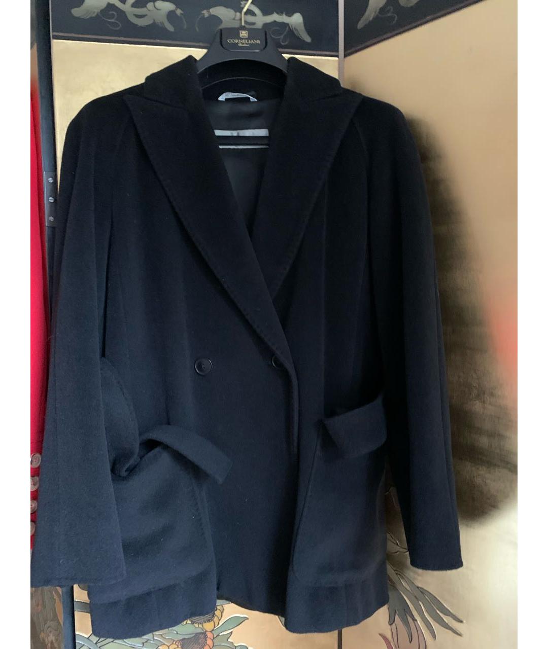 MAX MARA Черное шерстяное пальто, фото 8