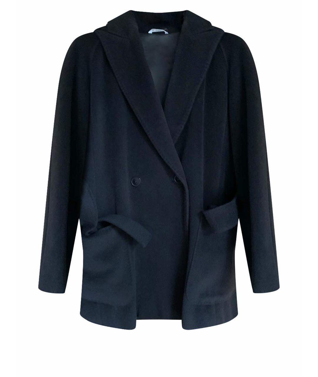 MAX MARA Черное шерстяное пальто, фото 1