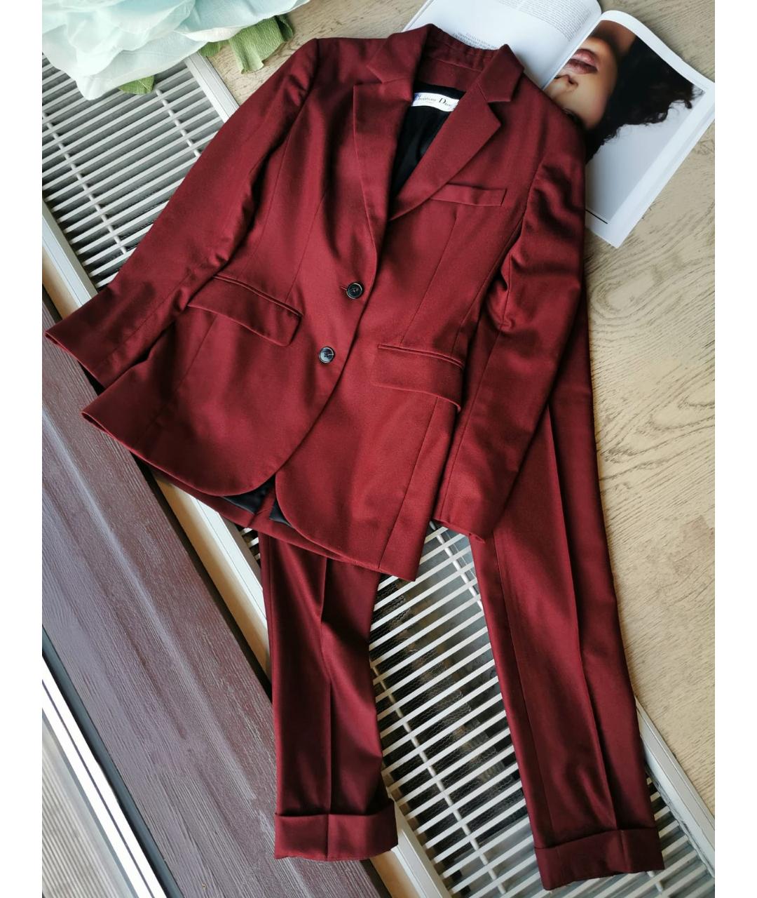 CHRISTIAN DIOR PRE-OWNED Бордовый жакет/пиджак, фото 4