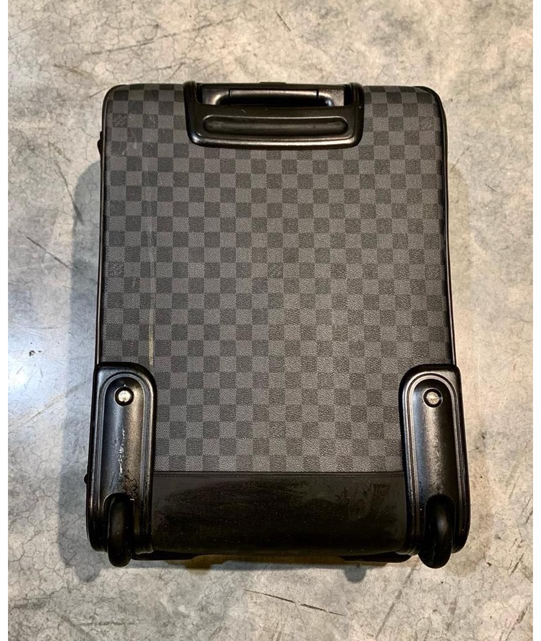 LOUIS VUITTON PRE-OWNED Антрацитовый чемодан, фото 2